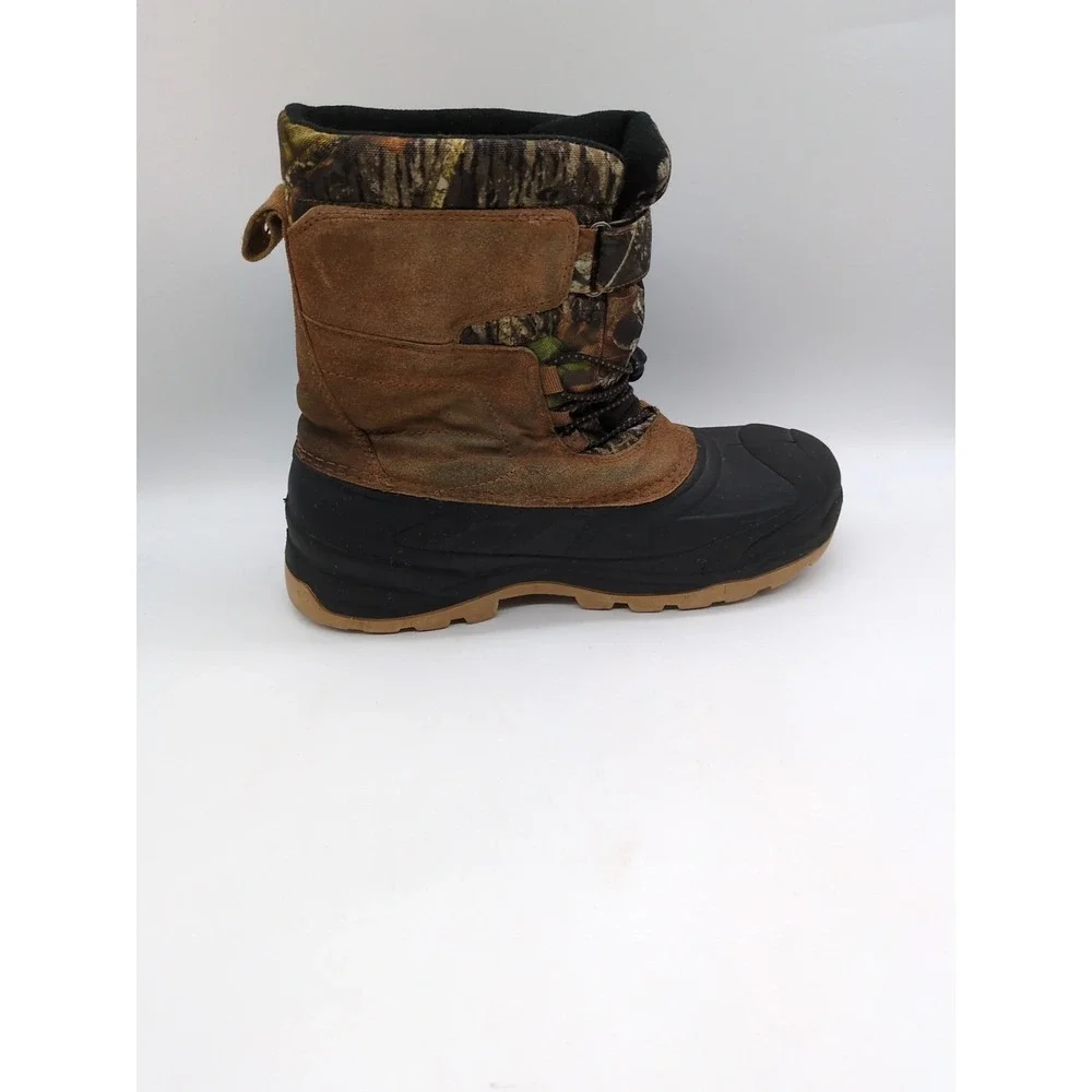 Ozark Trail Boots Mens Brown Camo 8 Waterproof Insulated Winter Shoes Thinsulate